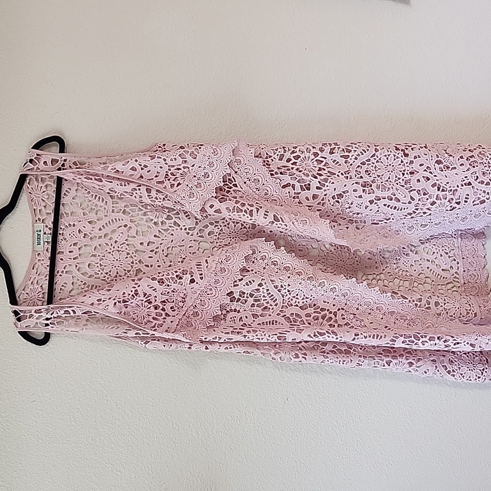 NWOT - Long lace vest